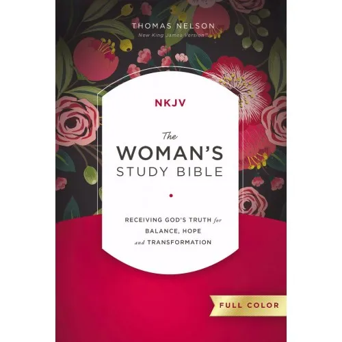 Anglais, Bible d'étude pour femmes New King James Version, relié, couverture illustrée