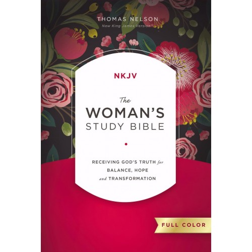 Anglais, Woman's Study Bible NKJV - relié, couverture illustrée