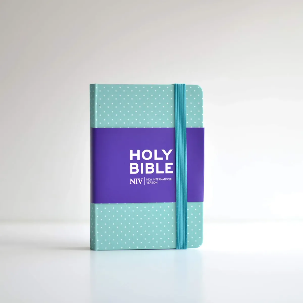Anglais, Bible NIV, Pocket - Mint Polka-Dot Notebook Bible