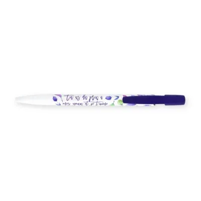 Stylo floral "Tu as du prix à mes yeux" Esaïe 43.4 - Encre noire