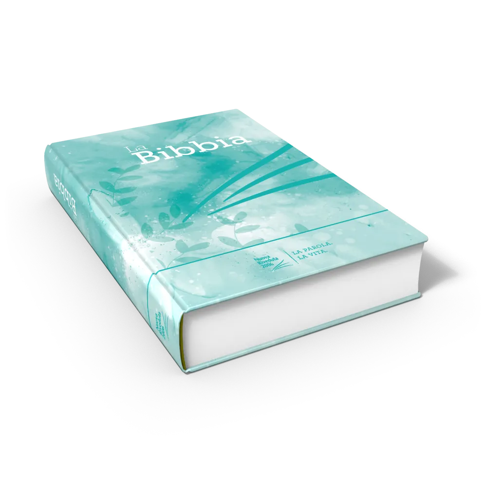 Italien, NR2006 Bible compacte - modèle rigide illustré bleu Tiffany