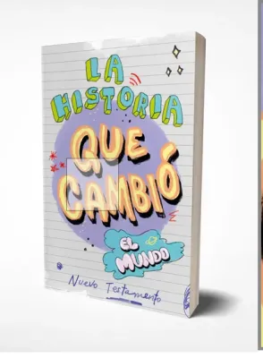 Nuevo testamento "La historia que cambió el mundo" (blb). Libreta. - Encuadernación rústica....