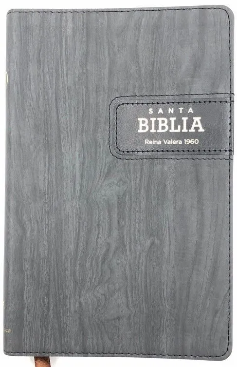 Espagnol, Bible Reina Valera 1960, ultrafine, similicuir, brun foncée, tranche or