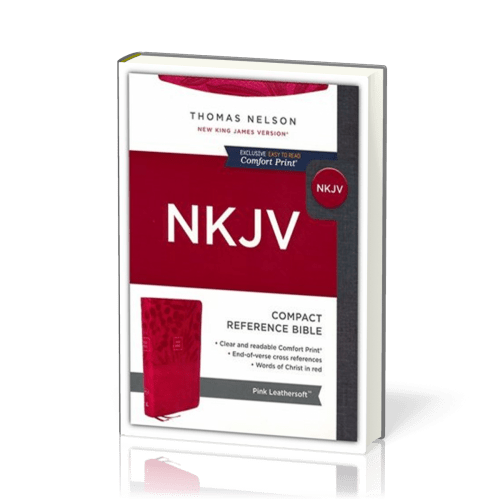 Anglais, Bible NKJV, End-of-Verse Reference Bible, Compact, Red Letter Edition, Comfort Print