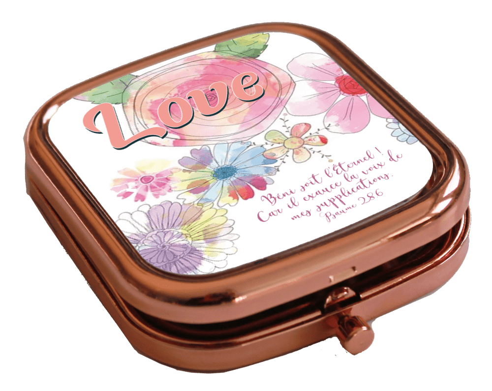 Miroir de poche - « Love » Psaume 28.6