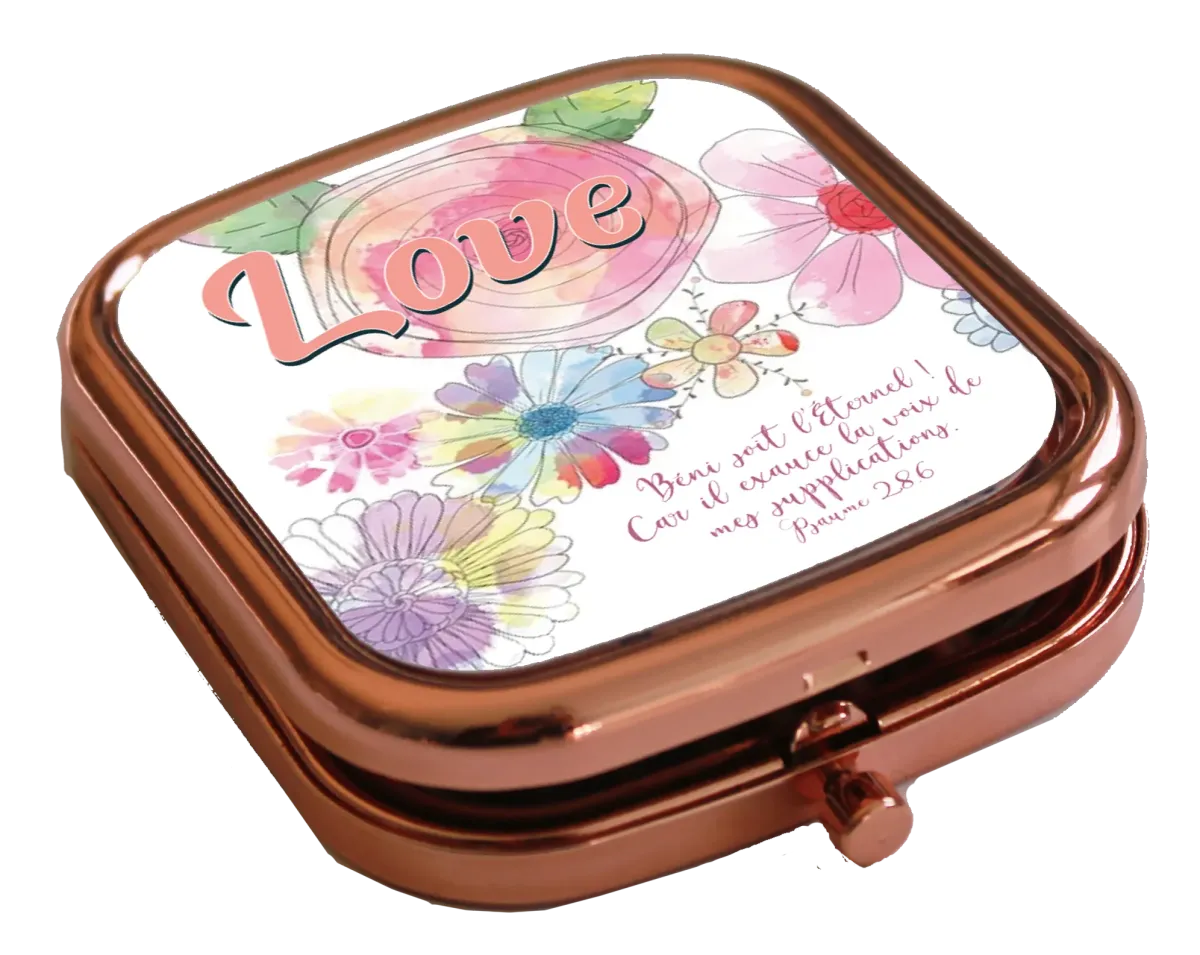 Miroir de poche - « Love » Psaume 28.6