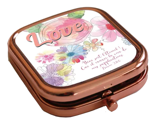 Miroir de poche - « Love » Psaume 28.6