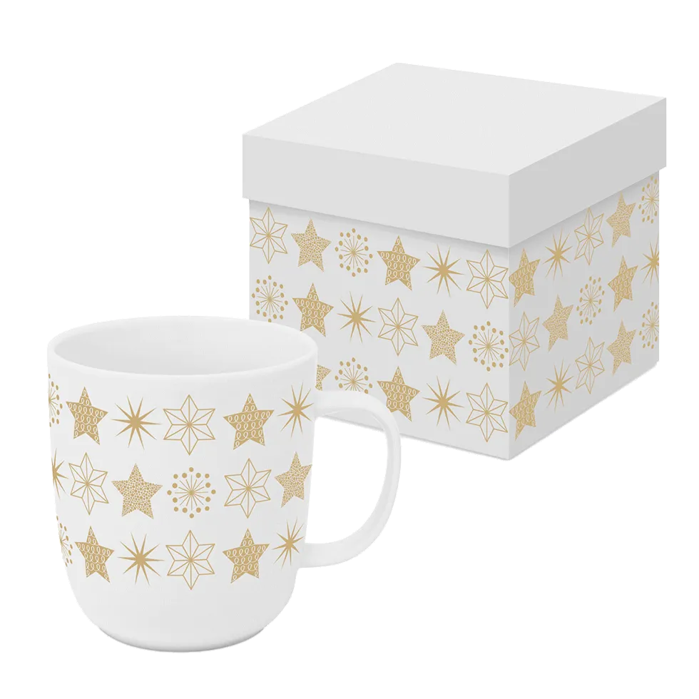 Tasse im Geschenkkarton Weihnachten 'Sterne' - Pure Collection