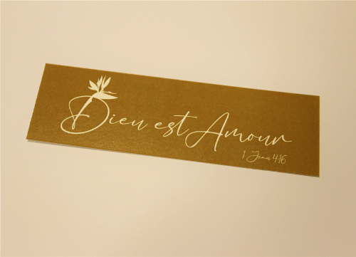 Marque-Pages "Or Royauté" - "Dieu est Amour"