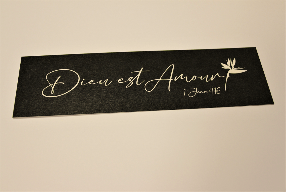 Marque-Pages "Noir Direction" - "Dieu est Amour"