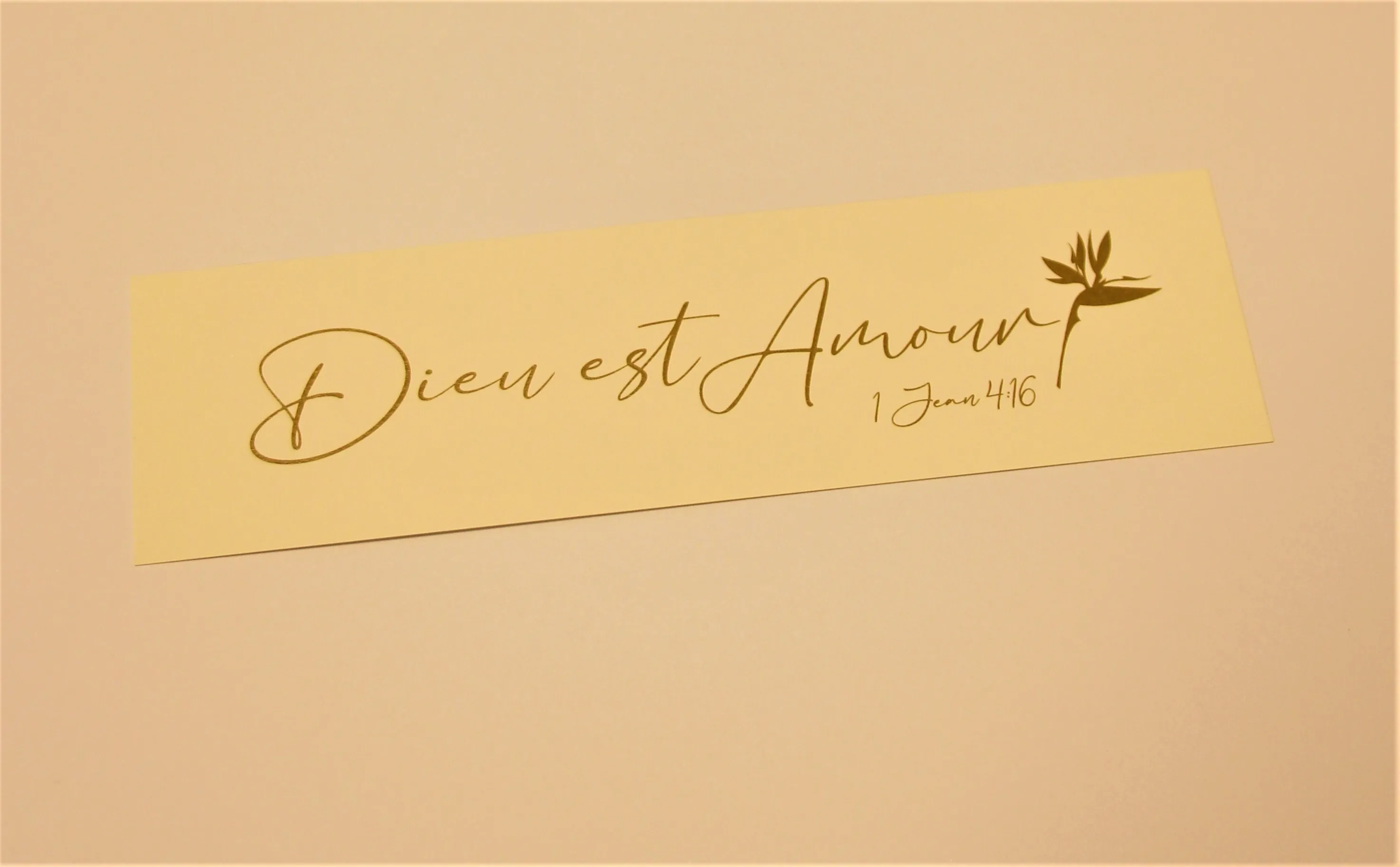 Marque-Pages Blanc Direction - Dieu est Amour