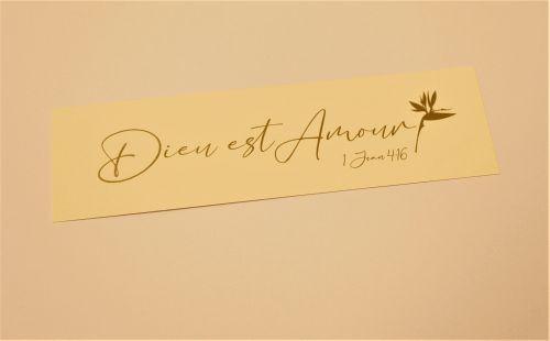 Marque-Pages "Blanc Direction" - "Dieu est Amour"