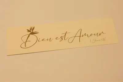 Marque-Pages Blanc Royauté - Dieu est Amour