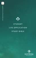 Anglais, Bible d'étude NLT, Student Life Application Study Bible - cartonnée, verte + Filament app