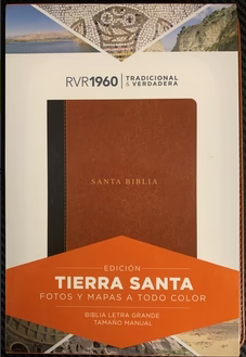 Espagnol, Bible Reina Valera 1960, gros caractères, bicolore brun foncé/brun clair