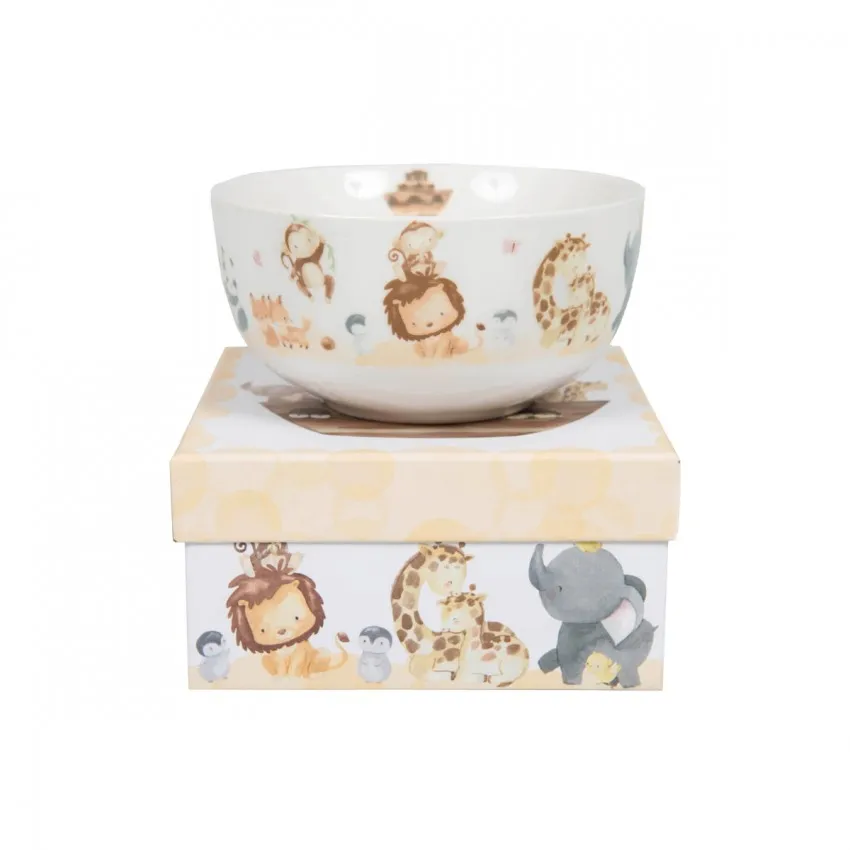 Bol à céréales en porcelaine « Arche de Noé »