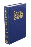 Portugais, Bible Brésilien Almeida Corrigida Fiel, bleue, format moyen