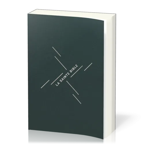 Bible Segond 1910, gros caractères, souple, vinyle vert - 2 rubans marque-pages