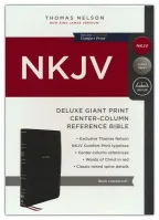 Anglais, Bible de référence NKJV, gros caractères - NKJV Deluxe Reference Bible, Center-Column...
