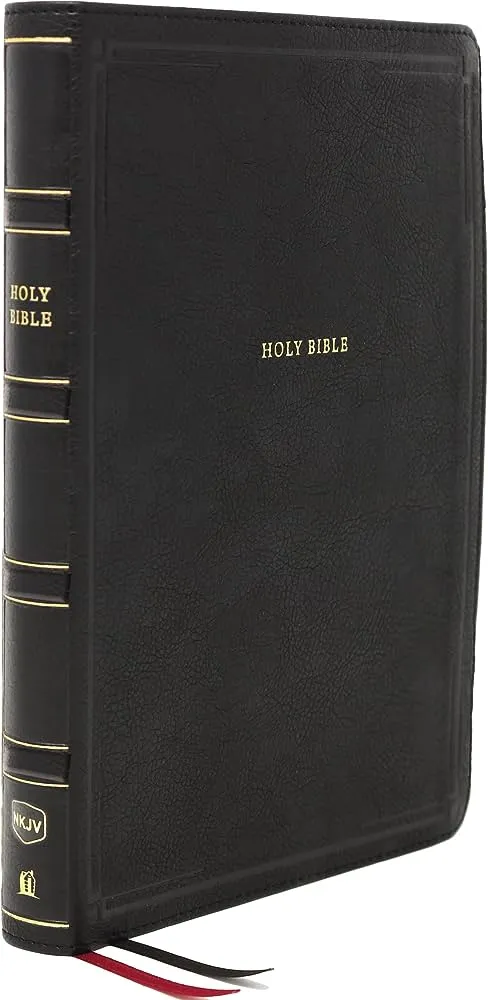 Anglais, Bible de référence NKJV, gros caractères - NKJV Deluxe Reference Bible, Center-Column...