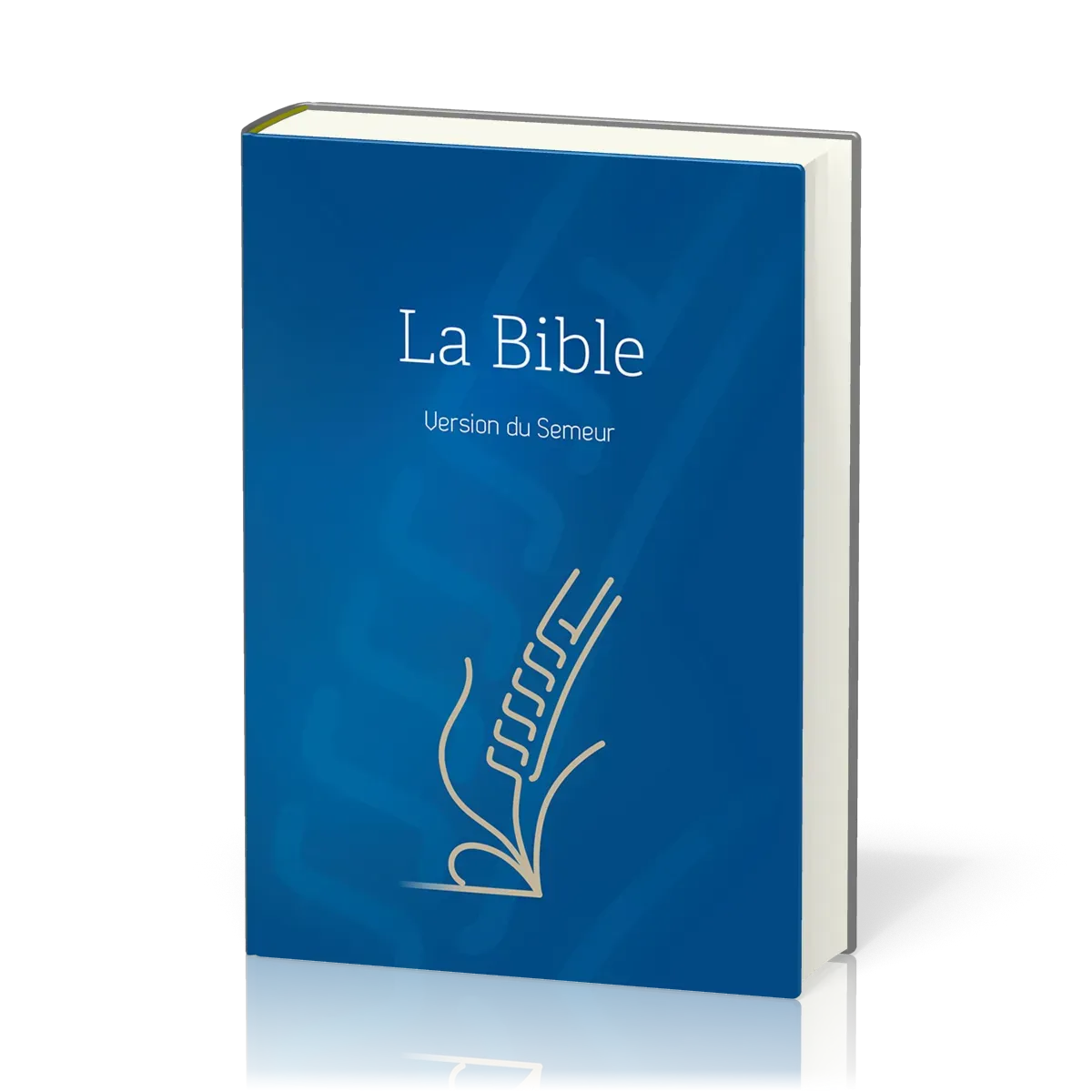 Bible Semeur 2015 compacte, couverture rigide bleue, tranche blanche