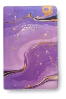 Espagnol, Bible RV, Letra Grande, Con cierre, Tela lila boreal, palabras de Jesús en rojo - tissu...