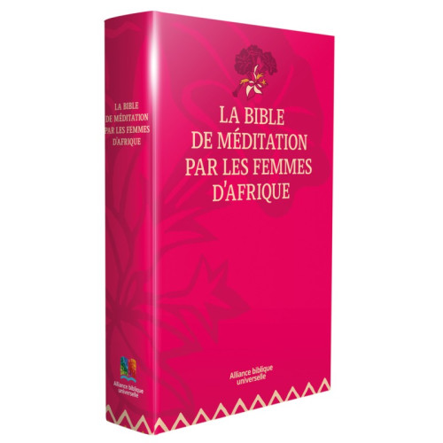 Bible NFC, Bible de méditation par les femmes d'Afrique - rigide, rose, paroles de Jésus en rouge