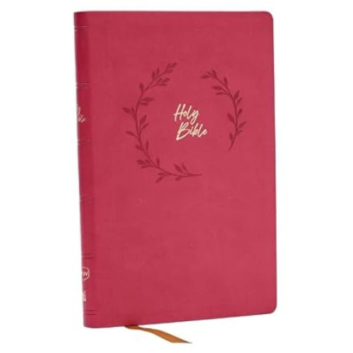 Anglais, Bible NKJV, similicuir rose, paroles de Jésus en rouge - NKJV Holy Bible, Value Ultra...