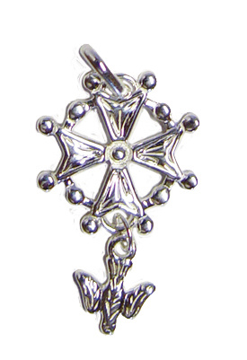 Croix Huguenote en argent 925 - 15mm - 1,79gr