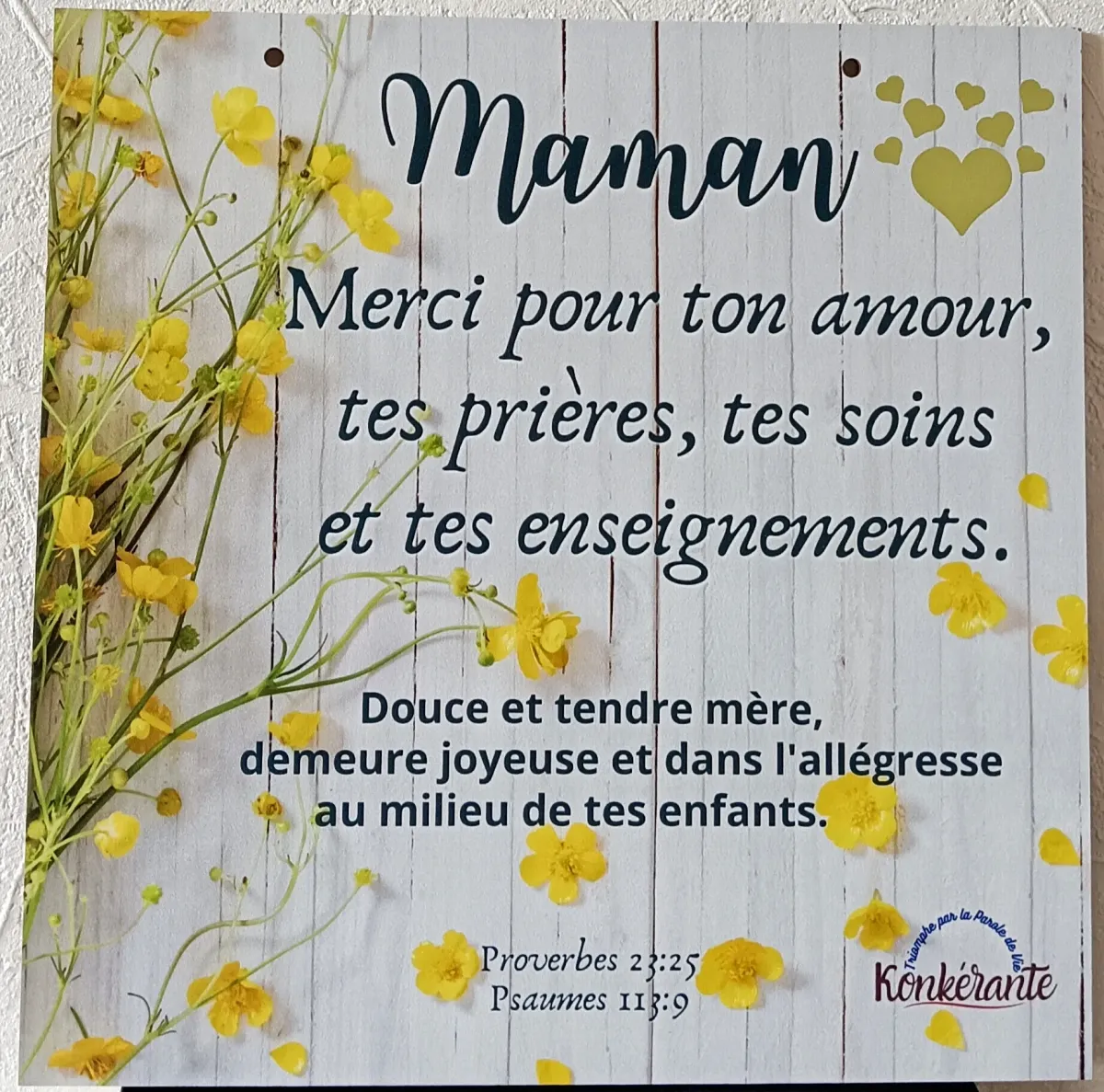 Tableau en bois "Maman"