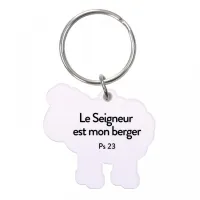 Porte-clé Mouton « Le Seigneur est mon berger » Ps. 23