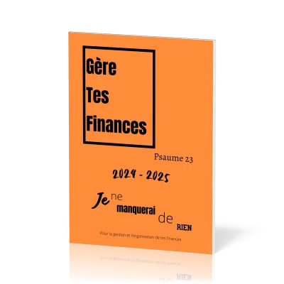 Gère tes finances, format A5 - Plannificateur de budget