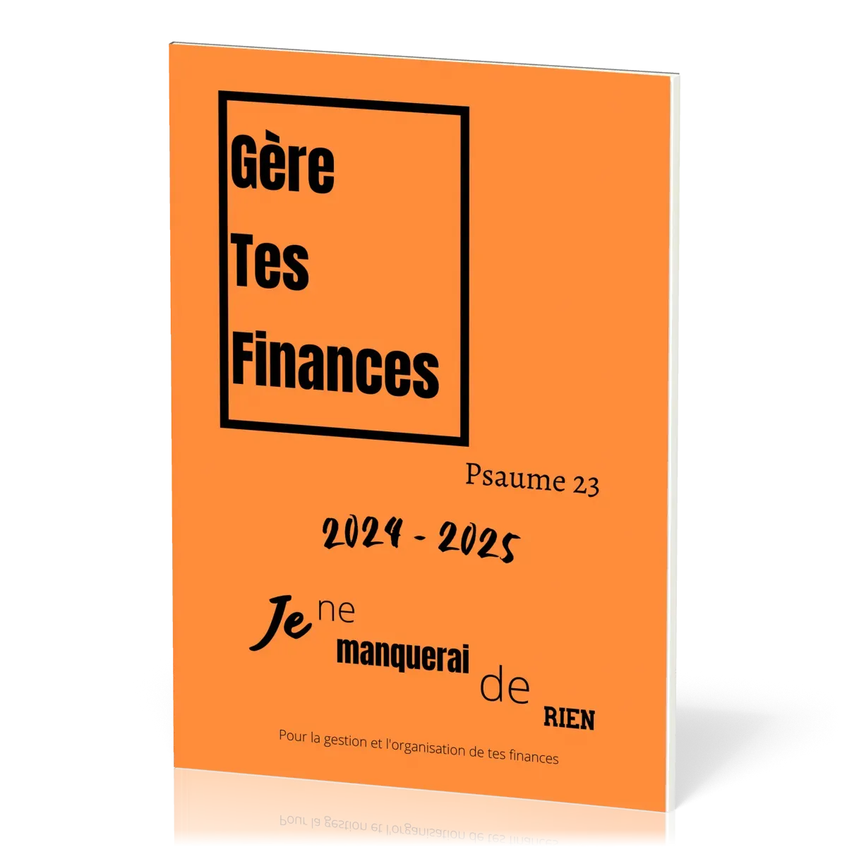 Gère tes finances, format A4 - Plannificateur de budget