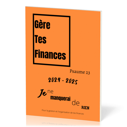 Gère tes finances, format A4 - Plannificateur de budget