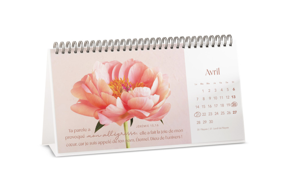 Fleurs [avec versets bibliques] (Les) - calendrier