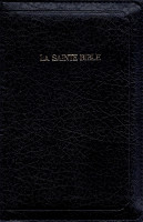 Bible Segond 1910, compacte, similicuir bleu marine, fermeture éclair - 1 ruban marque-pages