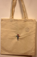 Tote-bag "Croix fleurie" - brodé