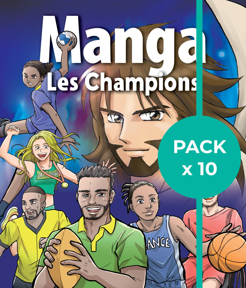 Manga Les Champions [Lot de 10] - (édition sportive de l'Évangile en manga)