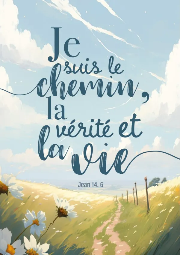 Poster "Je suis le chemin, la vérité et la vie"