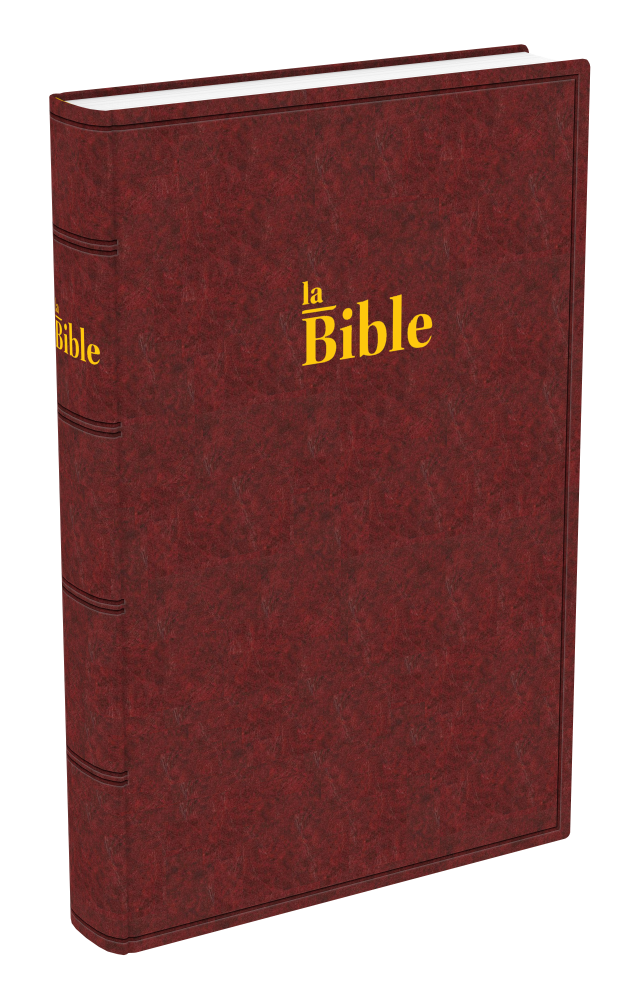 Bible Darby, format grand, brun-rouge - couverture rigide
