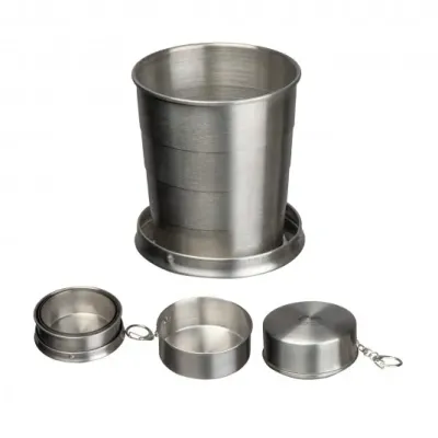 Gobelet pliable en inox « Fortifie-toi et prends courage » Jos. 1.9