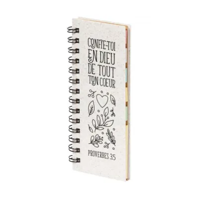 Mini-bloc notes avec post-its - Proverbes 3, 5