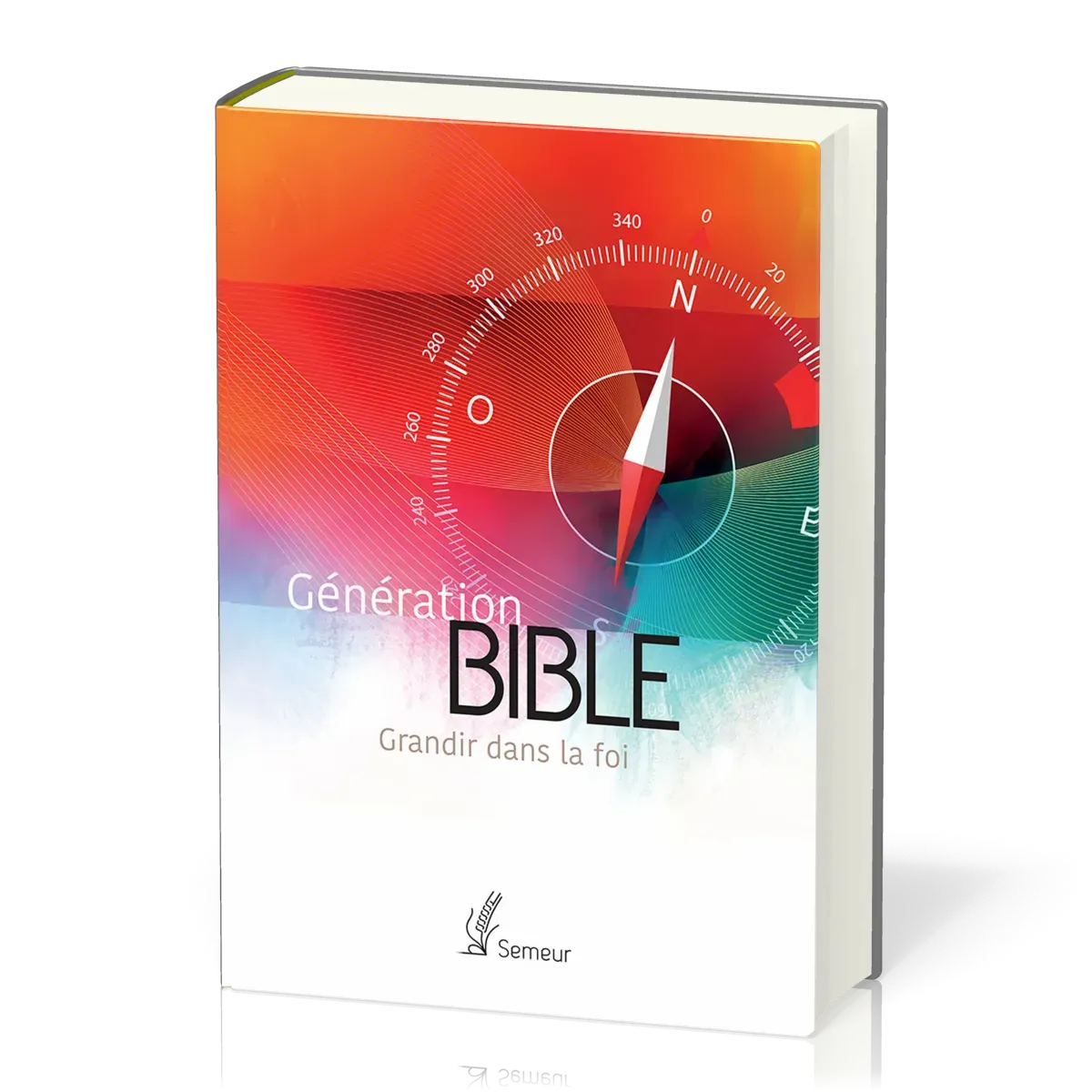 Bible d'étude Semeur, rigide orange - Génération - Grandir dans la foi