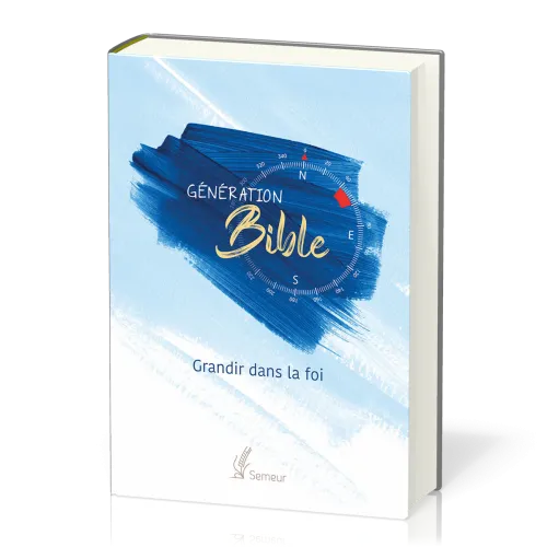 Bible d'étude Semeur, rigide bleue - Génération - Grandir dans la foi