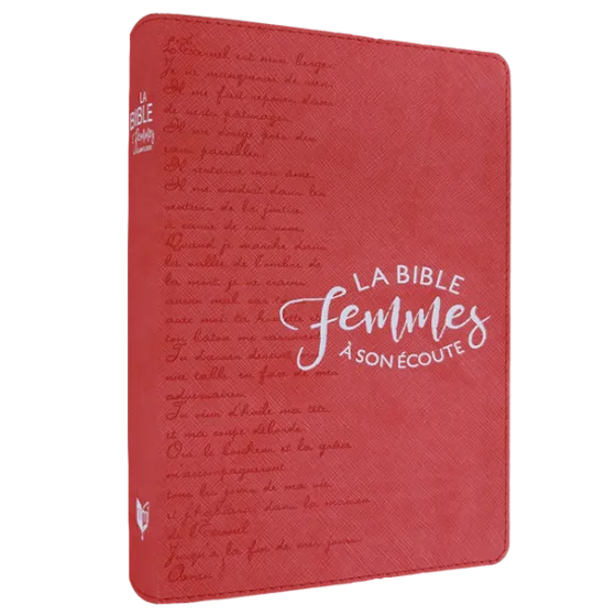Bible Segond 1910, Femmes à son écoute - corail & texte, couverture souple [nouvelle édition] - FASE