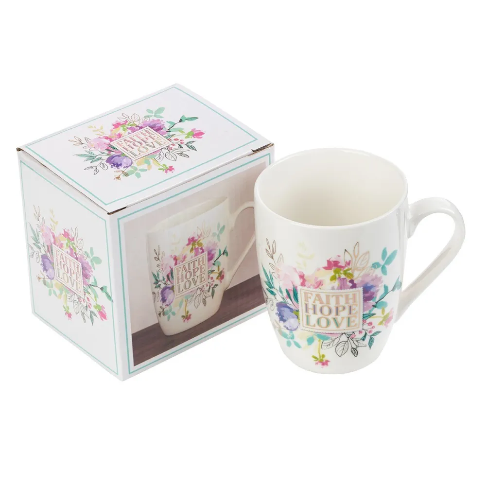 Tasse - Faith, Hope, Love