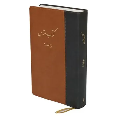 Farsi (Persan), Bible NMV - [traduction moderne] similicuir, souple, bicolore gris-brun