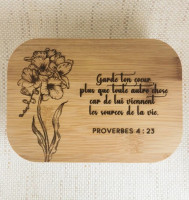 Lunch Box Proverbes 4.23 - Bambou et inox
