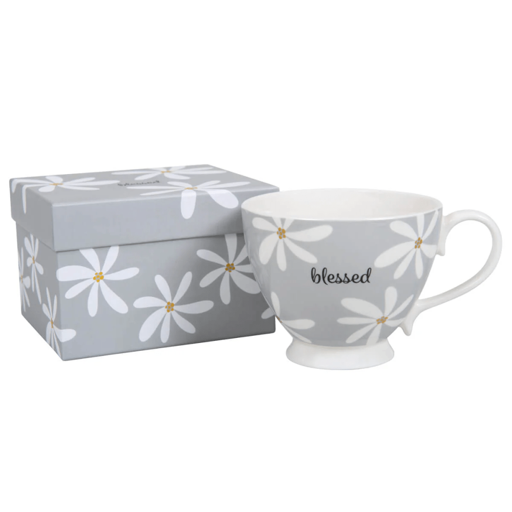 Tasse - Blessed - grise, 350ml