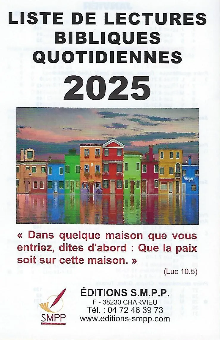Liste de lectures bibliques 2026